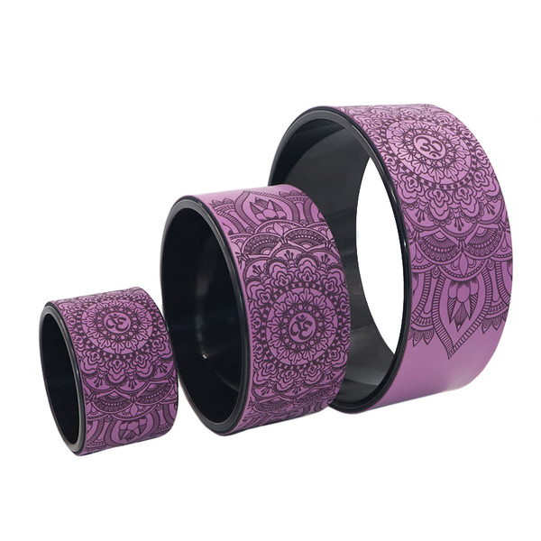 Комплект колес для йоги из 3-х штук (фиолетовый)