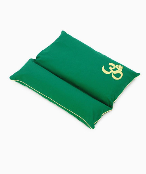Подушка Сурья с валиком под шею, 45 х 50 см зеленая